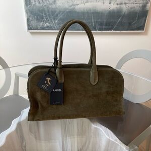 Viral NWT: Claudia Firenze Olive Green Suede Satchel